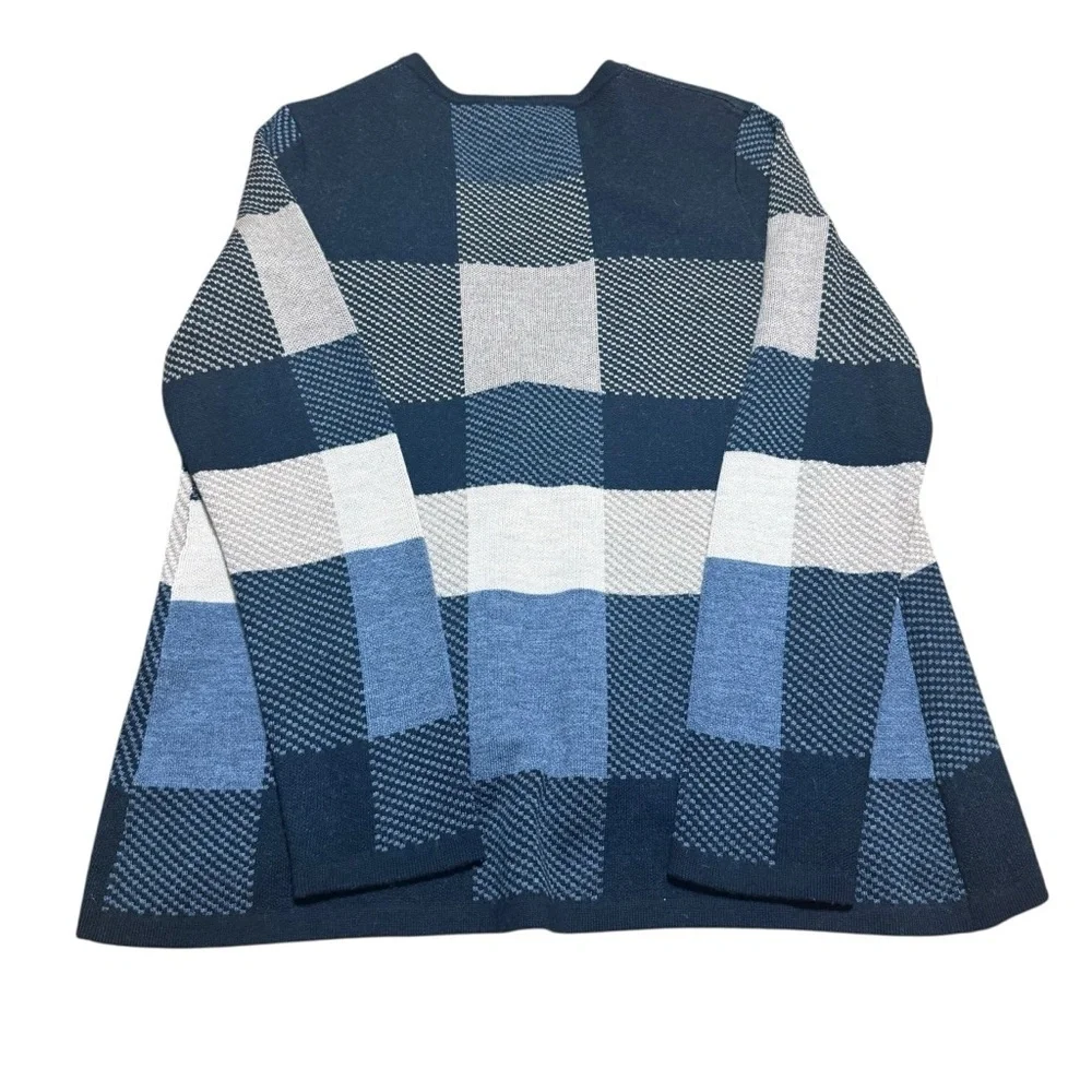 Pendleton | 100% Merino Wool Open Front Plaid Cardigan | Sz PS